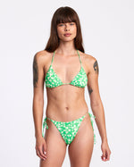 RVCA GARDEN PARTY SIDE TIE SKIMPY BIKINI BOTTOM - GNS0