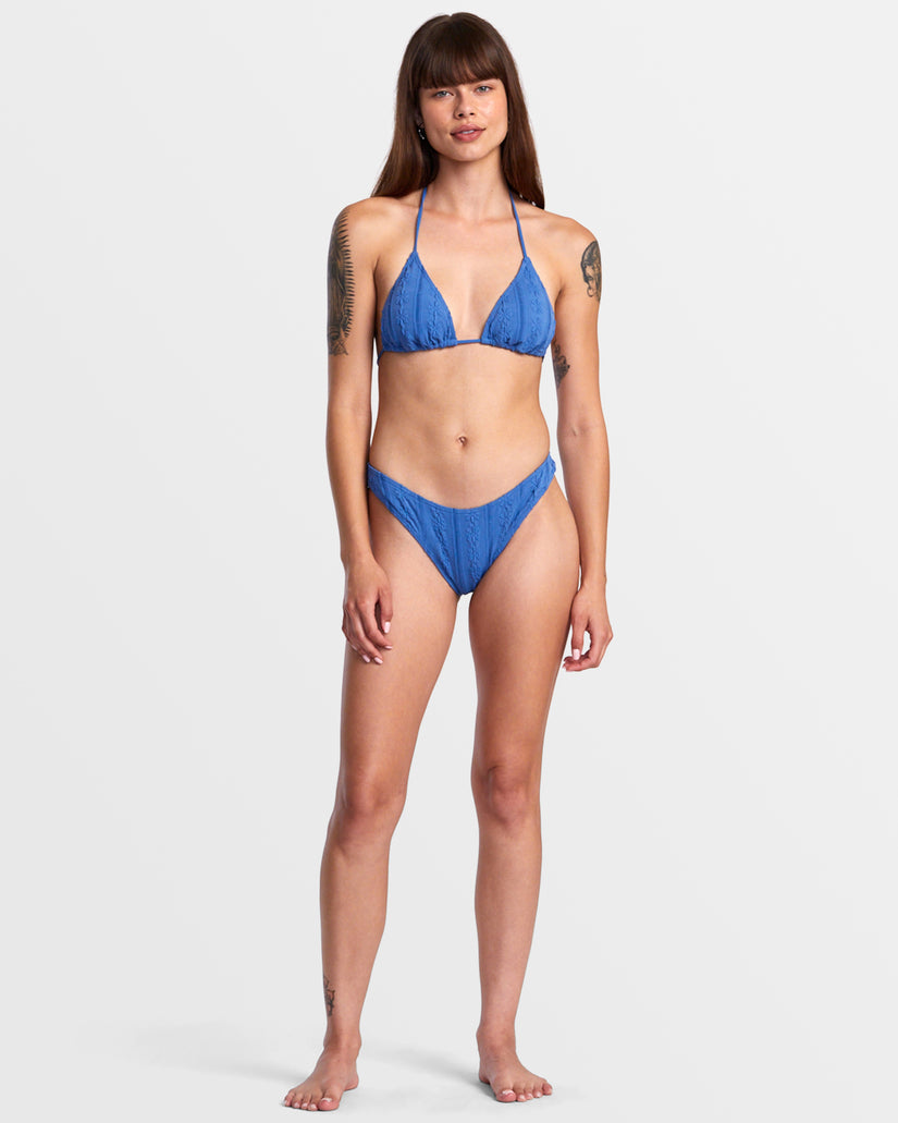 RVCA SWEETNESS HALTER TRIANGLE BIKINI TOP - FEB