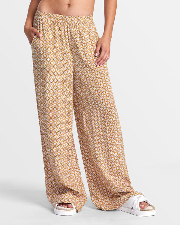 RVCA NEW YUME WIDE LEG PANTS - MUL