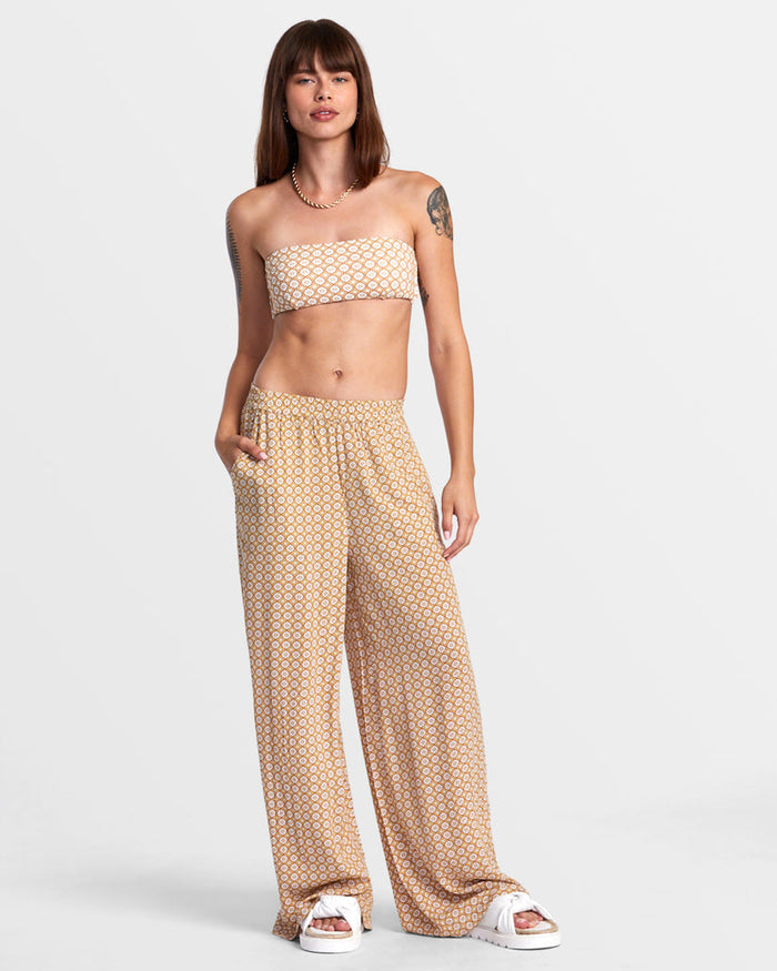 RVCA NEW YUME WIDE LEG PANTS - MUL