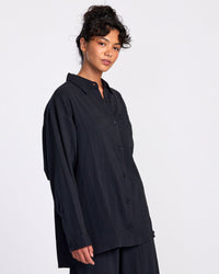 RVCA GIMMIE BEACH COVERUP SHIRT DRESS - RVB