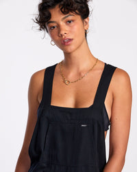 RVCA CLEARED BEACH COVERUP ROMPER - RVB