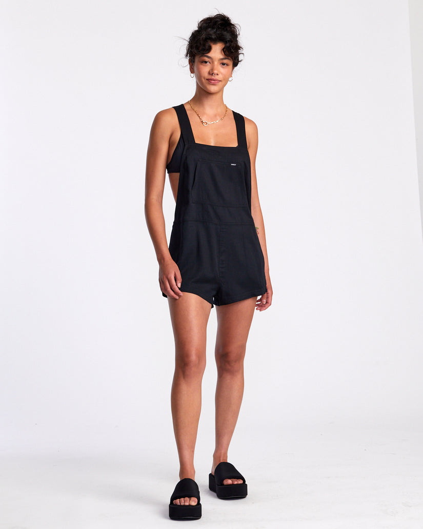 RVCA CLEARED BEACH COVERUP ROMPER - RVB