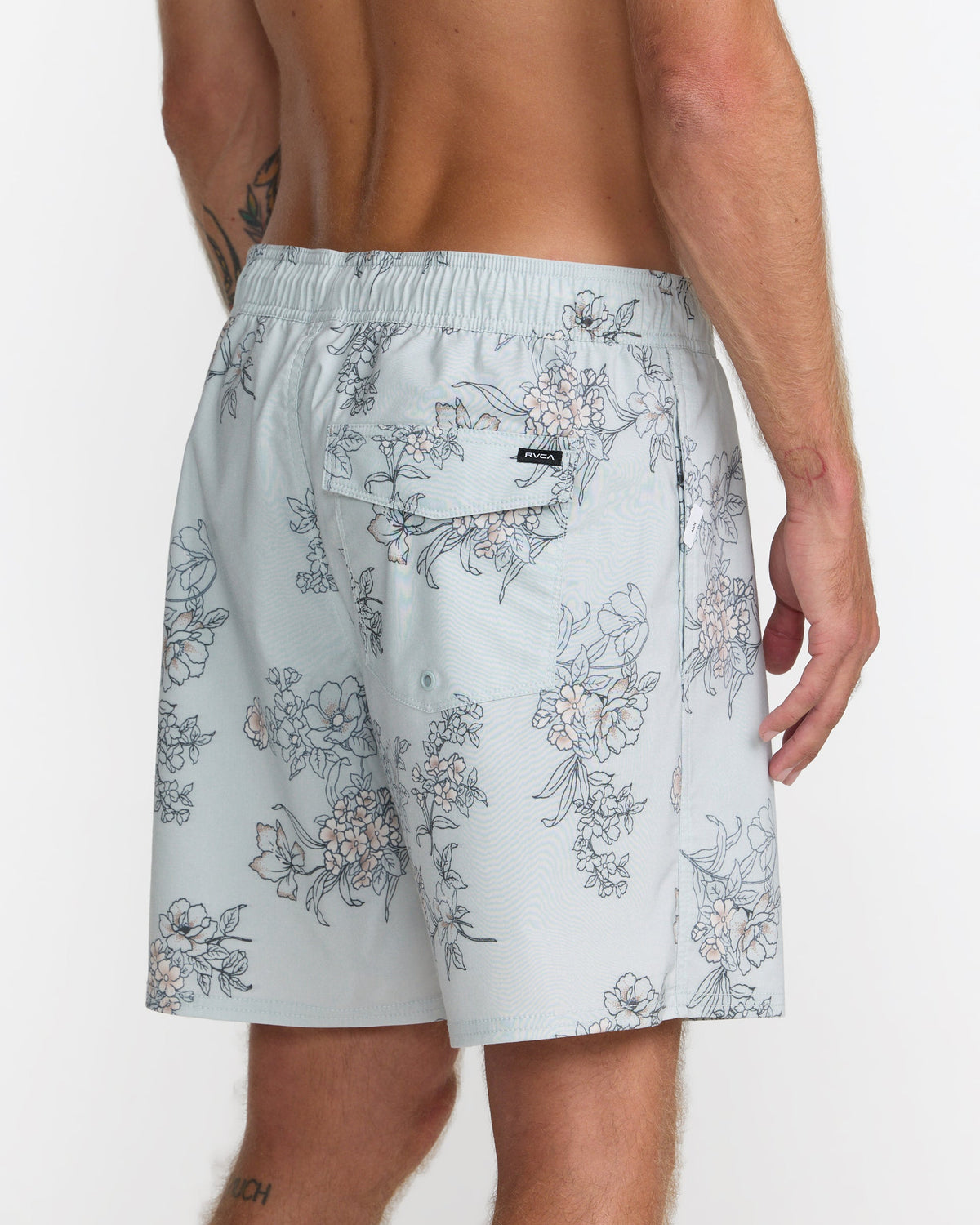 RVCA BARNES ELASTIC BOARDSHORTS 17" - GRT