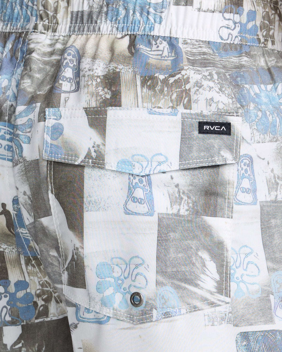 RVCA BARNES ELASTIC BOARDSHORTS 17" - DGN