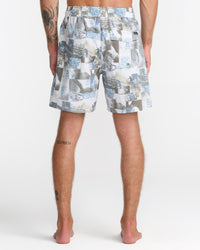 RVCA BARNES ELASTIC BOARDSHORTS 17" - DGN
