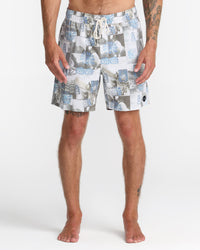 RVCA BARNES ELASTIC BOARDSHORTS 17" - DGN