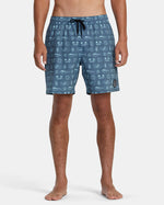 RVCA DORADO ELASTIC WAIST BOARDSHORTS 17" - BRK0