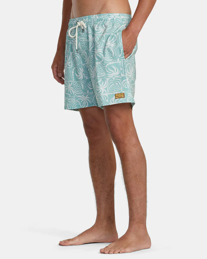 RVCA EXOTICA ELASTIC WAIST BOARDSHORTS 16'' - GGV0