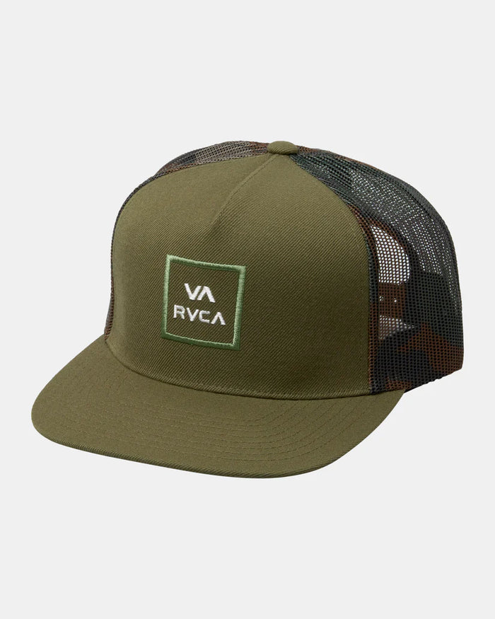 RVCA ALL THE WAY TRUCKER HAT - CAM