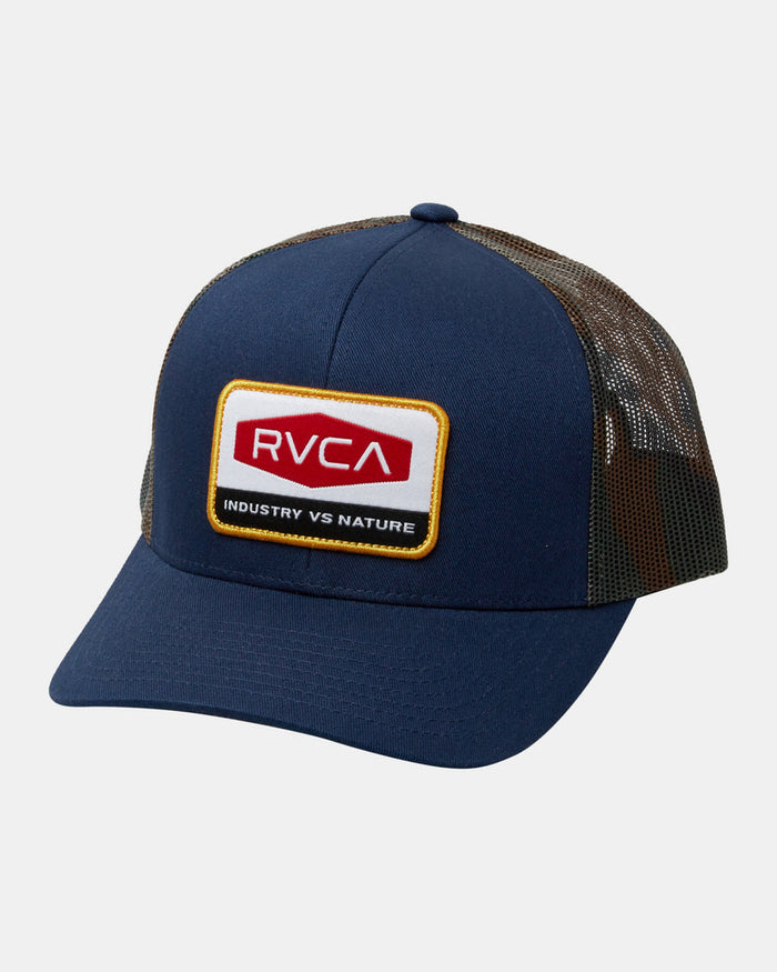 RVCA MISSION TRUCKER HAT - NVY