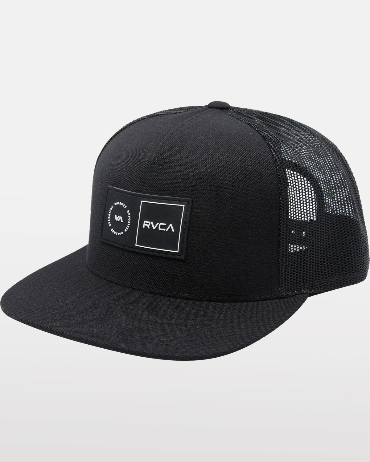 RVCA PLATFORM TRUCKER HAT - BLK
