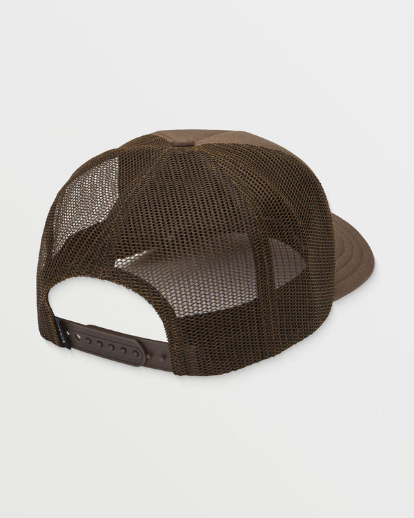 RVCA DAYSHIFT FOAMY TRUCKER HAT - BOMBAY BROWN