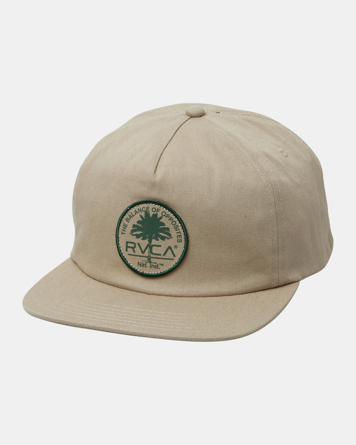 RVCA PARK STAMP SNAPBACK HAT - KHA