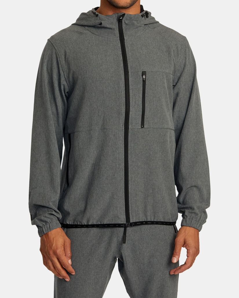 RVCA YOGGER ZIP-UP HOODED JACKET II - CCH