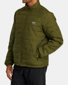 RVCA REVERSIBLE PUFFER JACKET - OLV