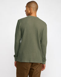 RVCA DAYSHIFT THERMAL LS TEE - OLV