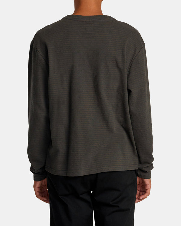 RVCA VACANCY CREW LONG SLEEVE KNIT - PTK