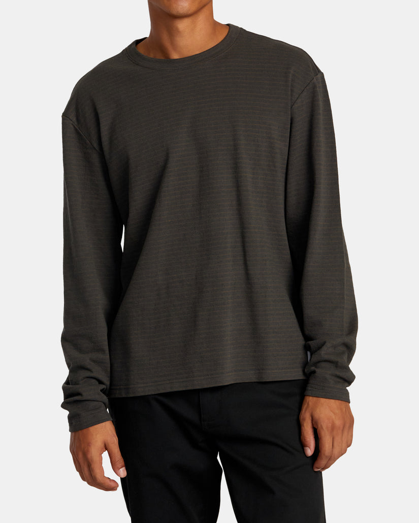 RVCA VACANCY CREW LONG SLEEVE KNIT - PTK