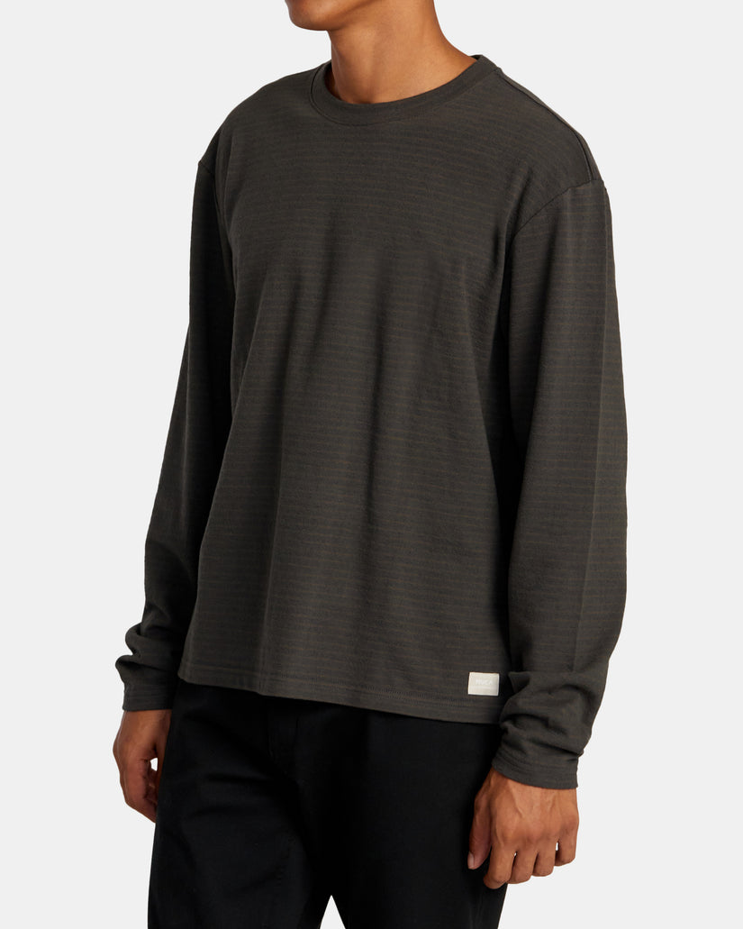 RVCA VACANCY CREW LONG SLEEVE KNIT - PTK