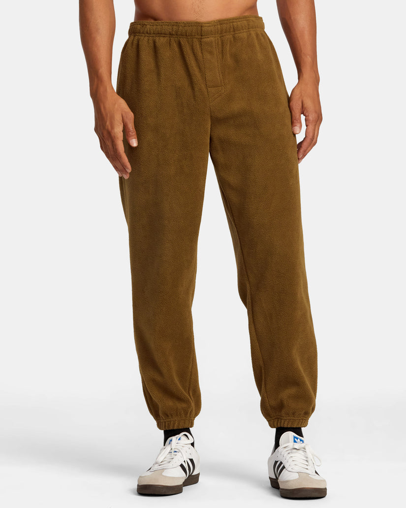 RVCA VA ESSENTIAL MICRO FLEECE PANT - CAM