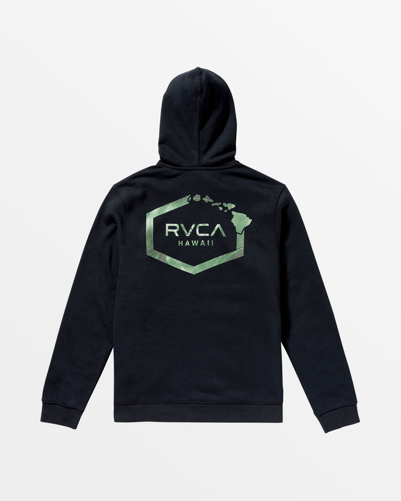 RVCA HAWAII HEX HOOD - BLK