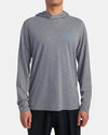 RVCA SURF SHIRT HOODIE HOODED SURF TEE - HGR