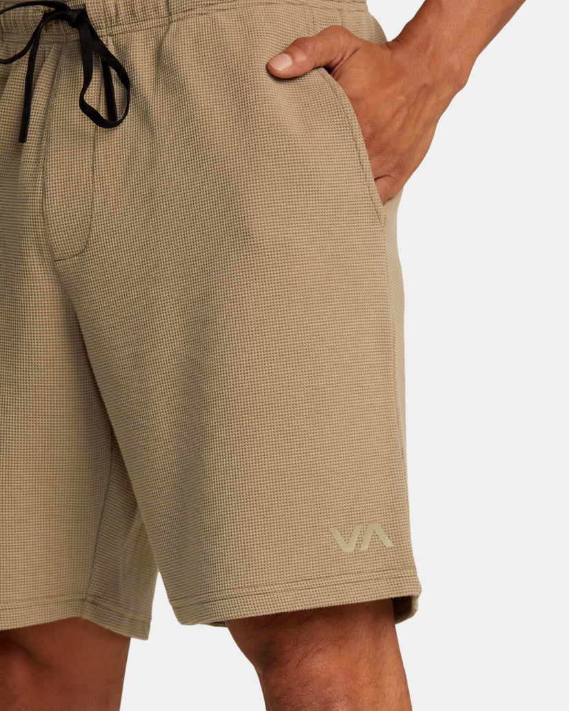 RVCA C-ABLE WAFFLE KNIT SHORTS - DKH