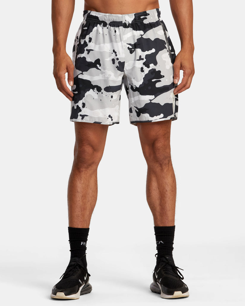 RVCA BEDWIN & STASH YOGGER STRETCH 17" SHORTS - BKW