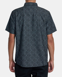 RVCA FRAME CHAMBRAY SHORT SLEEVE SHIRT - WAA
