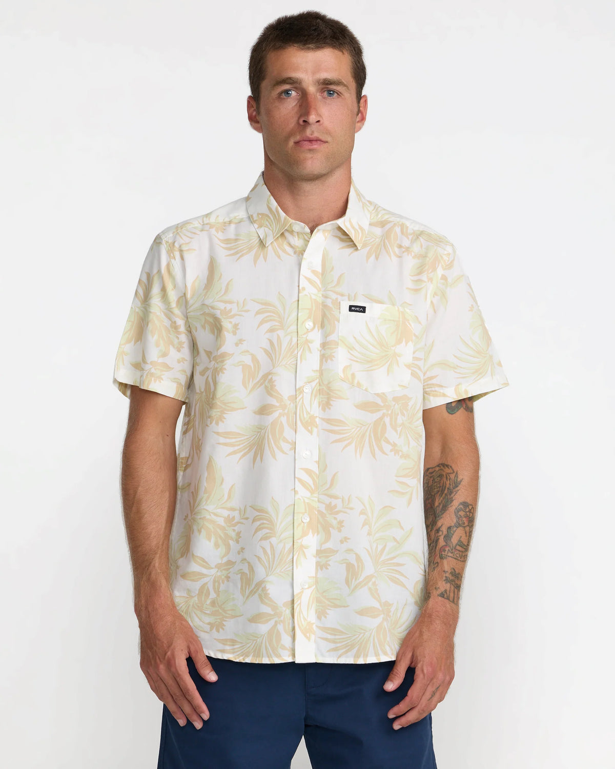 RVCA BOTANICAL SHORT SLEEVE SHIRT - ANW