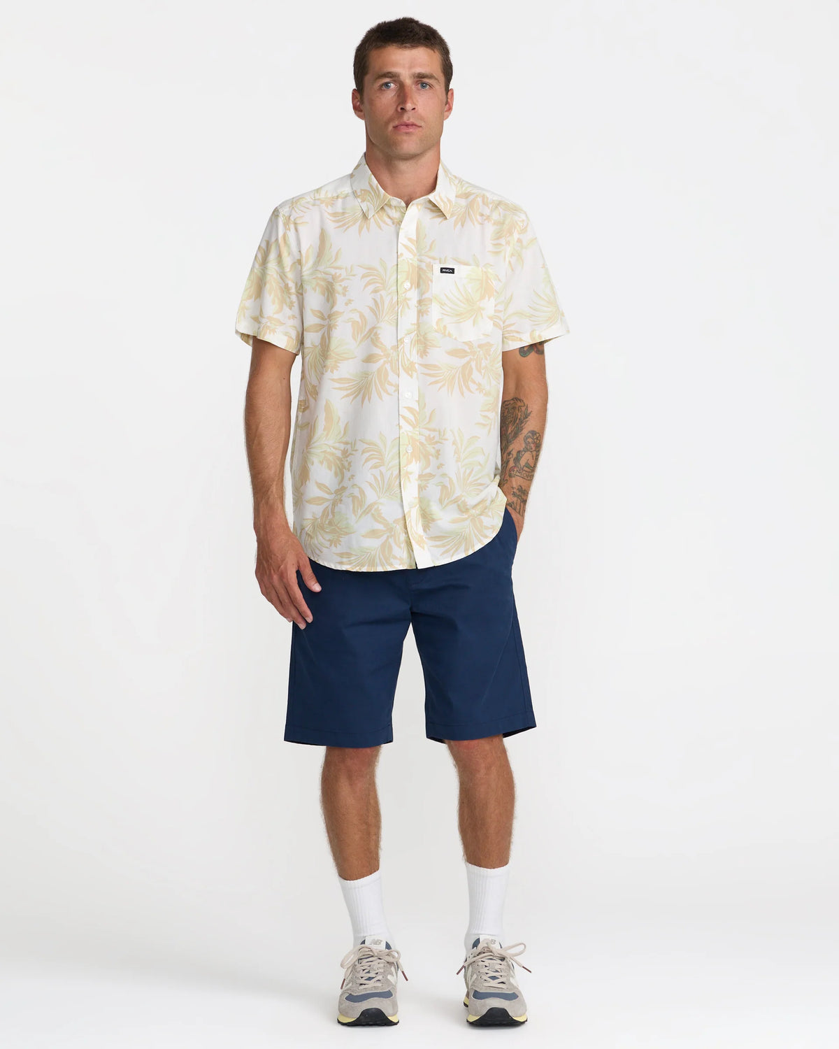 RVCA BOTANICAL SHORT SLEEVE SHIRT - ANW