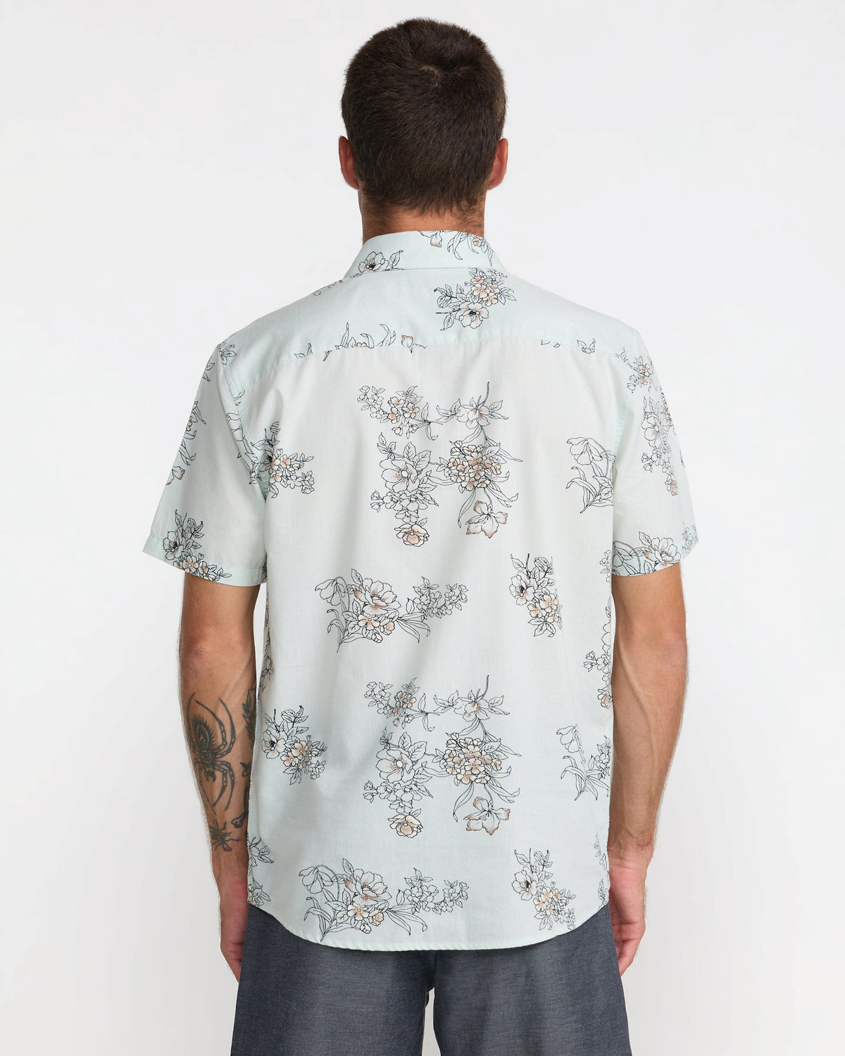 RVCA BOTANICAL SHORT SLEEVE SHIRT - GRT