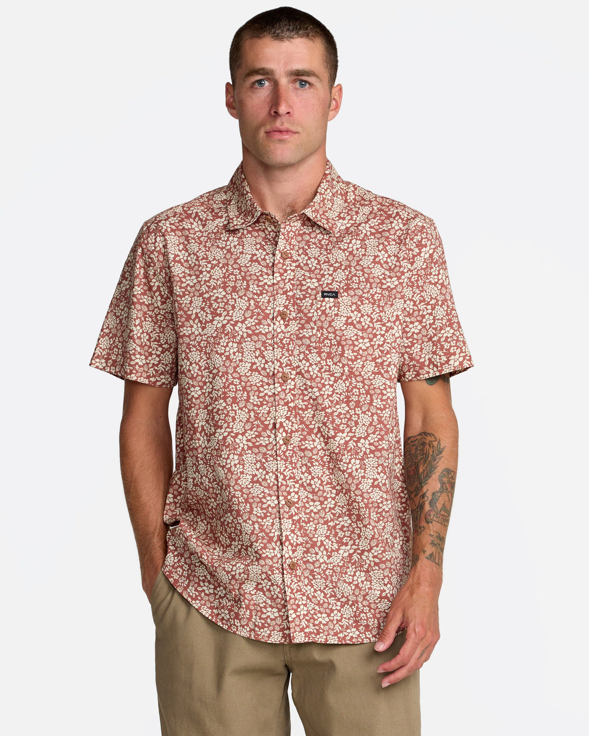 RVCA BOTANICAL SHORT SLEEVE - RWH