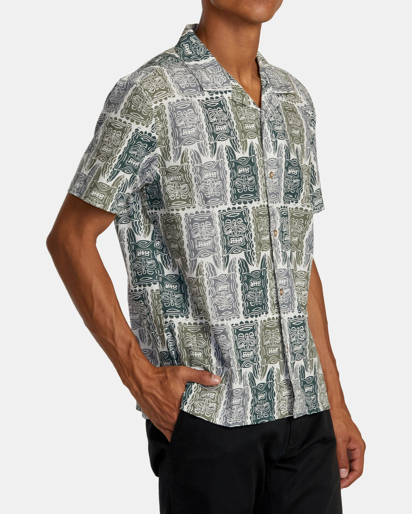 RVCA OBLOW TAPA SHORT SLEEVE SHIRT - ANW