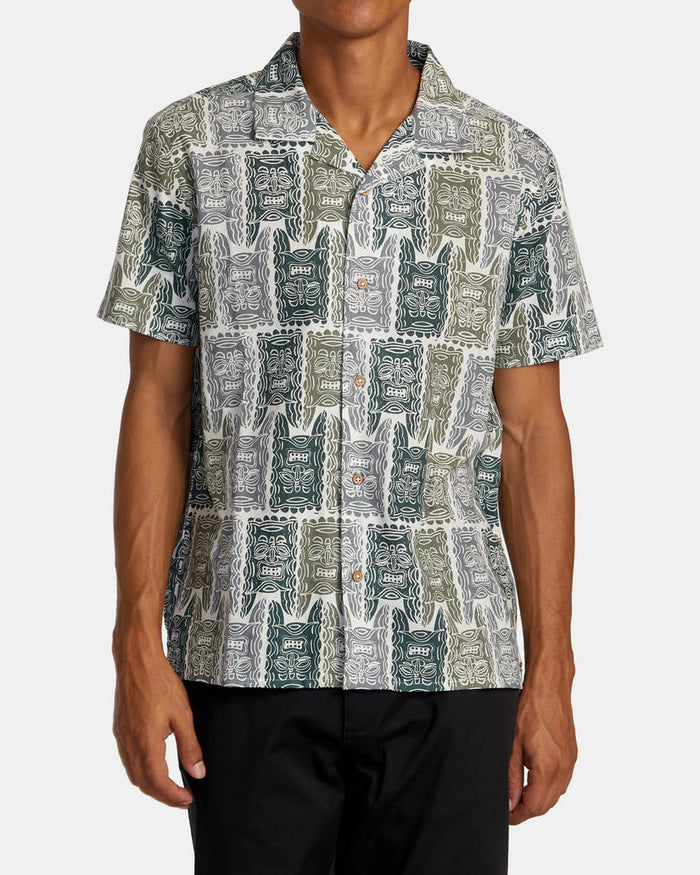 RVCA OBLOW TAPA SHORT SLEEVE SHIRT - ANW