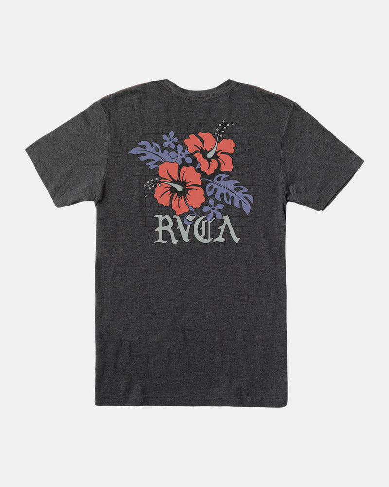 RVCA FLORAL PARK T SHIRT - BLK