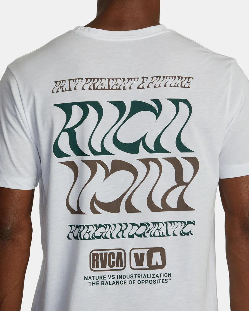 RVCA FLIP FLOW SPORT TECH T-SHIRT - WHT