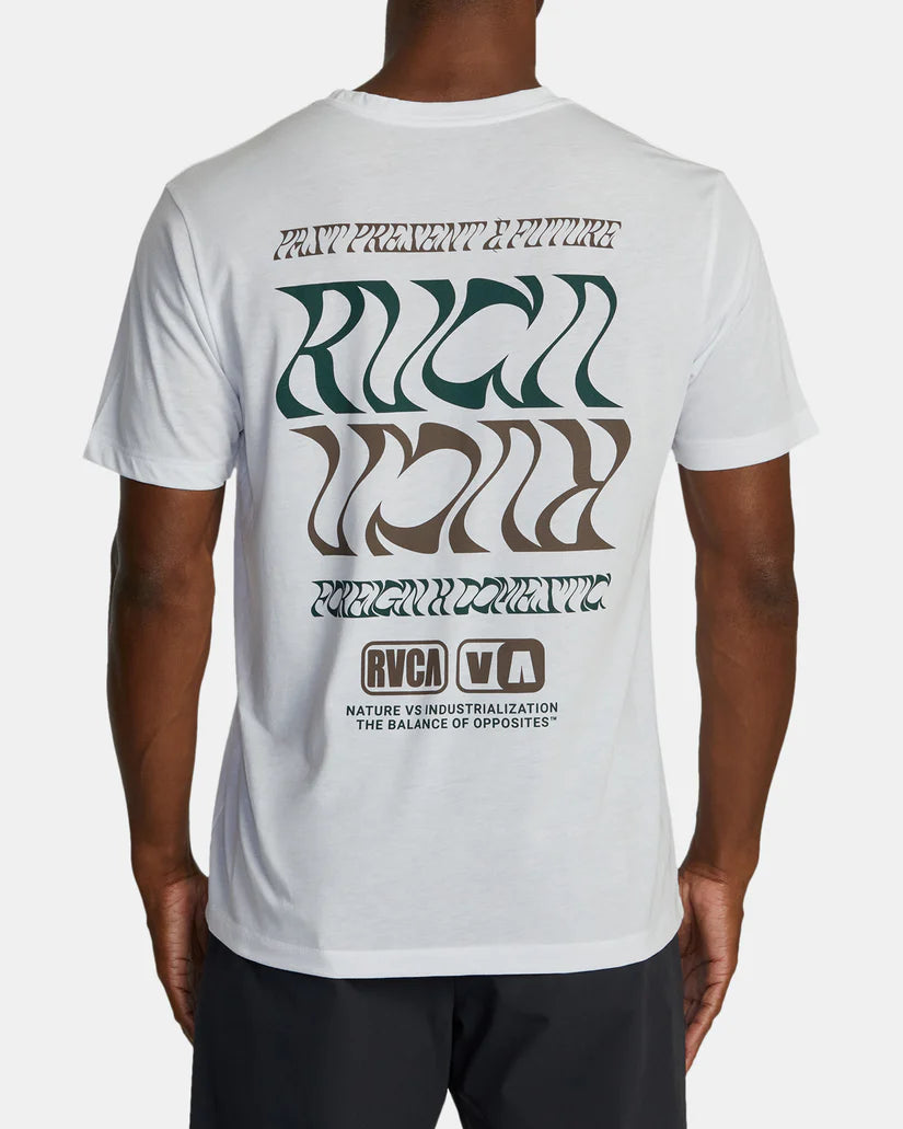 RVCA FLIP FLOW SPORT TECH T-SHIRT - WHT