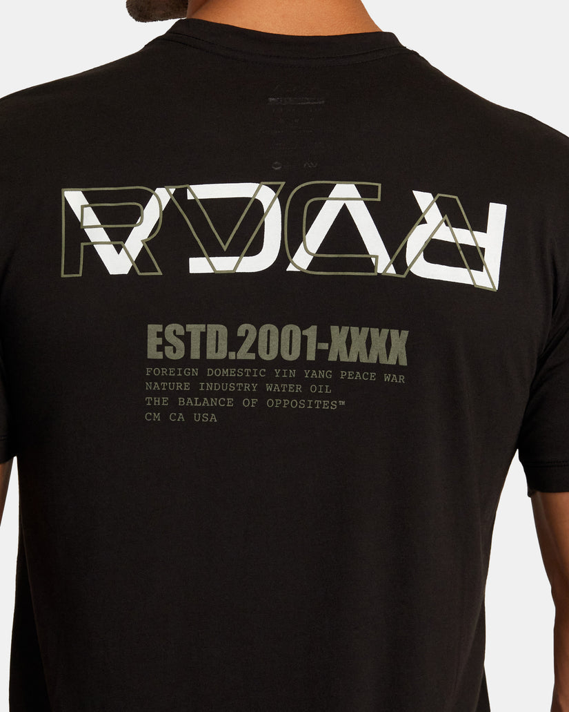 RVCA LAYER FLIP TEE - BLK