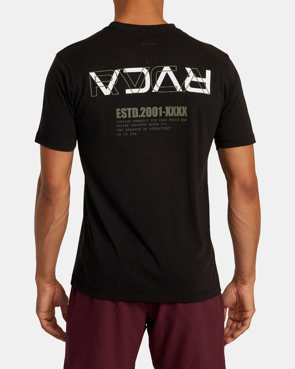 RVCA LAYER FLIP TEE - BLK