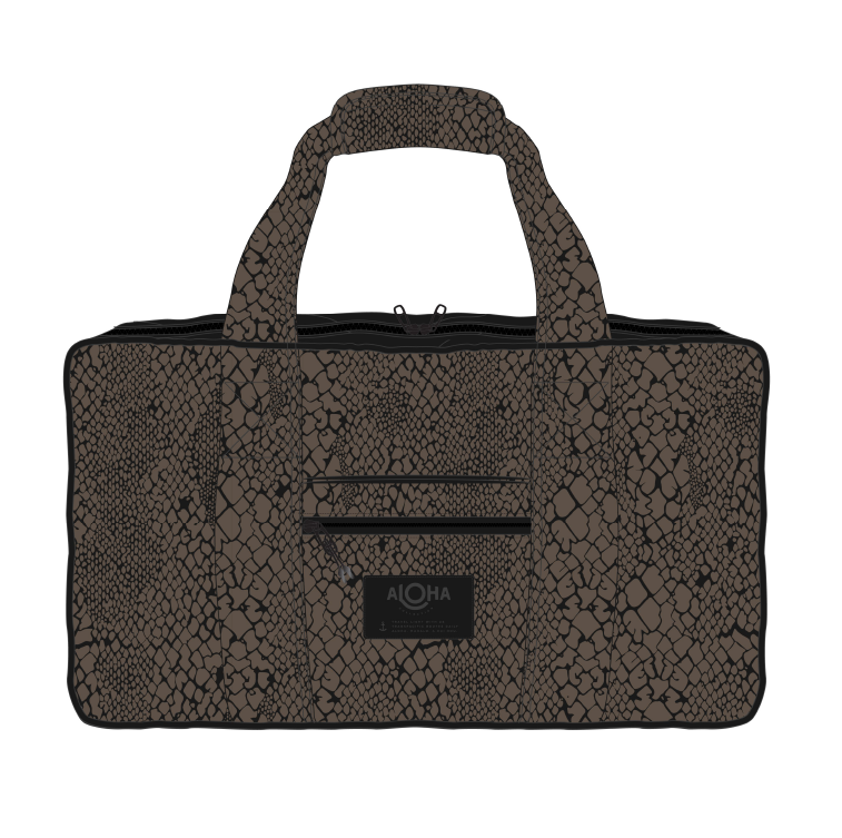 ALOHA COLLECTION KEEP IT LIGHT WEEKENDER / PYTHON / ESPRESSO BLACK