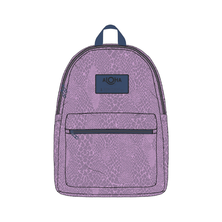 ALOHA COLLECTION KEEP IT LIGHT BACKPACK / PYTHON / AMETHYST