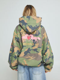 SABBI THE BE KIND BOMBER JACKET - CAMO