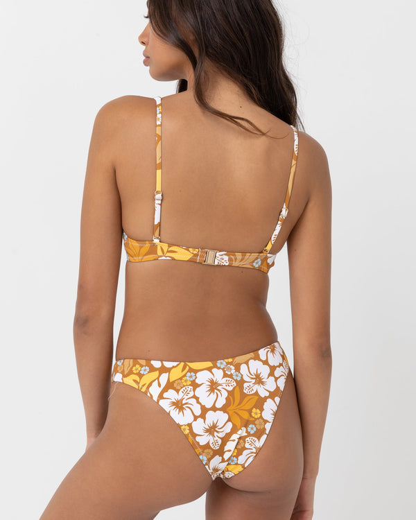 RHYTHM PACIFIC FLORAL UNDERWIRE TOP - GOLDEN