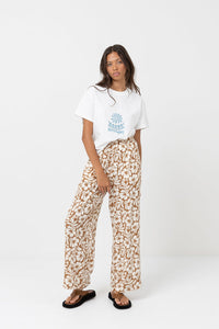RHYTHM PACIFIC WIDE LEG PANT - GOLDEN