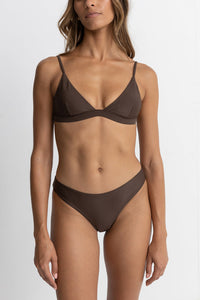 RHYTHM CLASSIC BRALETTE TOP - CHOCOLATE