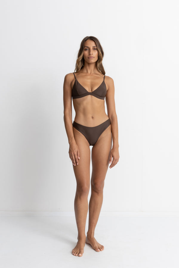 RHYTHM CLASSIC BRALETTE TOP - CHOCOLATE