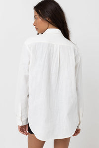 RHYTHM NEW CLASSIC LONG SLEEVE SHIRT - WHITE