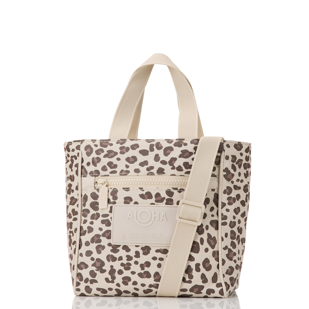 ALOHA COLLECTION CROSSBODY / LEOPARD CUB / COCONUT
